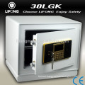 Security two key safe box with master code for keeping money and value goods